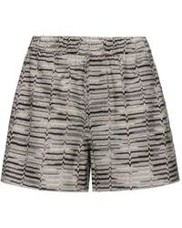 Missoni - Zig-Zag Knit Shorts - Lyst
