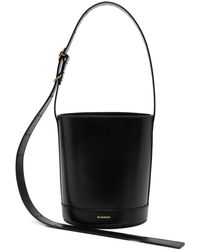 Jil Sander - Borsa A Secchiello Cannolo Con Logo - Lyst