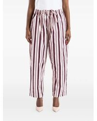 Casey Casey - Striped Drawstring Trousers - Lyst