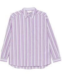 MAISON 123 - Marilou Striped Cotton Shirt - Lyst
