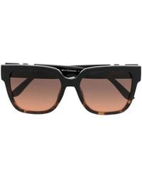 Michael Kors - Logo Square-Frame Sunglasses - Lyst