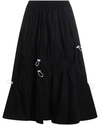 Moschino - Drawstring Midi Skirt - Lyst