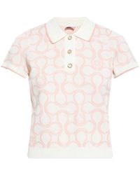 CASABLANCA - Patterned Polo Top - Lyst