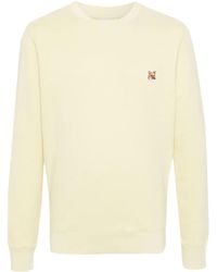 Maison Kitsuné - Fox-Patch Cotton Sweatshirt - Lyst