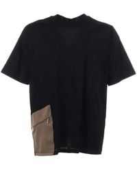 Yes London - Pocket Panel T-Shirt - Lyst