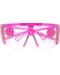 Versace Eyewear Sonnenbrille mit Oversized-Gestell - Pink