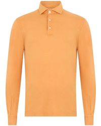 Fedeli - Long-Sleeve Button-Fastening Polo Shirt - Lyst