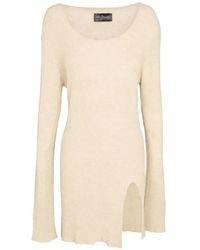 Cortana - Luma Jersey Side-Slit Top - Lyst