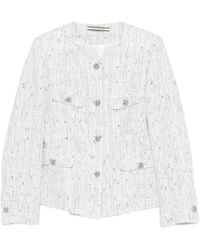 Tagliatore - Button-Up Tweed Jacket - Lyst