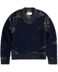 Maison Margiela - V-Neck Sweater - Lyst