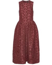 ROTATE BIRGER CHRISTENSEN - Flower-Embellishment Midi Dress - Lyst