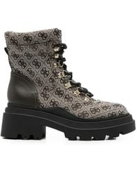 Guess - Vaney Combat Boots - Lyst