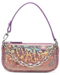 BY FAR - Mini Rachel Hologram Shoulder Bag - Lyst