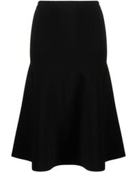 Theory - High-waisted Pull-on Midi Skirt - Lyst