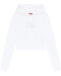 DIESEL - Sudadera F-Slimmy con capucha y placa del logo - Lyst