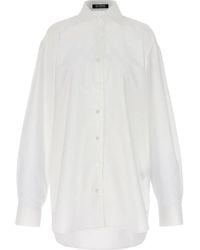 Raf Simons - Hemd mit Mesh-Einsatz - Lyst