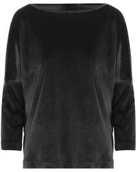 F.it - Velvet-Effect Dropped-Shoulder Sweater - Lyst
