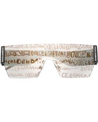 Dolce & Gabbana - Shield-frame Lens-decal Sunglasses - Lyst