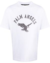 Palm Angels T-shirt Met Logo - Wit