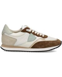 Philippe Model - Blville Suede-Panel Sneakers - Lyst