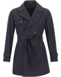 Barba Napoli - Trenchcoat Met Dubbele Rij Knopen - Lyst