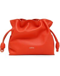 Loewe - Mini Flamenco Leather Bucket Bag - Lyst