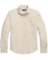 Polo Ralph Lauren - Check-Pattern Embroidered-Logo Shirt - Lyst