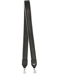 Zadig & Voltaire - Grained Leather Stud Piping Bag Strap - Lyst