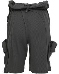 OPEN YY Boxer Shorts Camp Mini Skort in Black | Lyst
