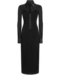 Dolce & Gabbana - サテンディテール チュールワンピース - Lyst