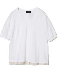Undercover - Layered-Hem V-Neck T-Shirt - Lyst