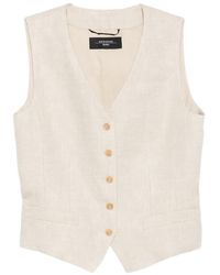 Weekend by Maxmara - Pace Button V-Neck Gilet - Lyst