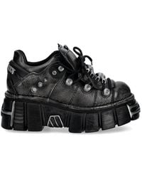 New Rock - Zapatillas Pulik Old Arena Tower Acero Con Plataforma - Lyst