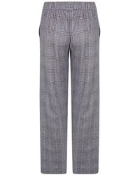 Whyci - Check-Print Trousers - Lyst