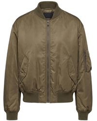 Prada - Zip-Up Bomber Jacket - Lyst