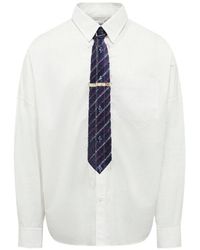 Doublet - Overhemd Met Geborduurde Stropdas - Lyst