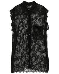 JNBY - Chemise À Fleurs En Dentelle - Lyst