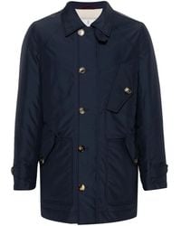 Brunello Cucinelli - Veste Boutonnée À Design Matelassé - Lyst