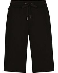 Dolce & Gabbana - Pantalones cortos de deporte con etiqueta del logo - Lyst