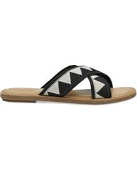 TOMS - Viv Sandalen mit geometrischem Muster - Lyst