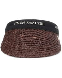 Helen Kaminski - Visière En Raphia À Logo - Lyst