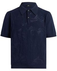 Etro - Poloshirt Aus Strick, Herren, Größe - Lyst