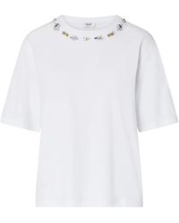 Liu Jo - T-Shirt With Jewel Embroidery - Lyst