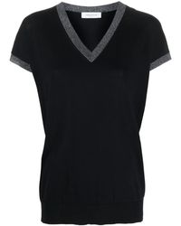 Fabiana Filippi - Glitter-Detailing Knitted Top - Lyst