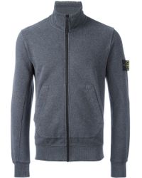 stone island zip sweatshirt