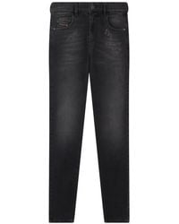 DIESEL - Jean Slim À Effet Usé - Lyst