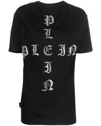 Philipp Plein - Gothic Plein Crystal-Embellished T-Shirt - Lyst