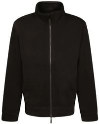 Emporio Armani - Zip-Up High-Neck Sweatshirt - Lyst