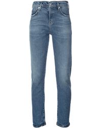 Citizens of Humanity Pleated Collar Shirt - Blue