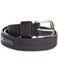 Lanvin - Grosgrain-Trim Leather Belt - Lyst